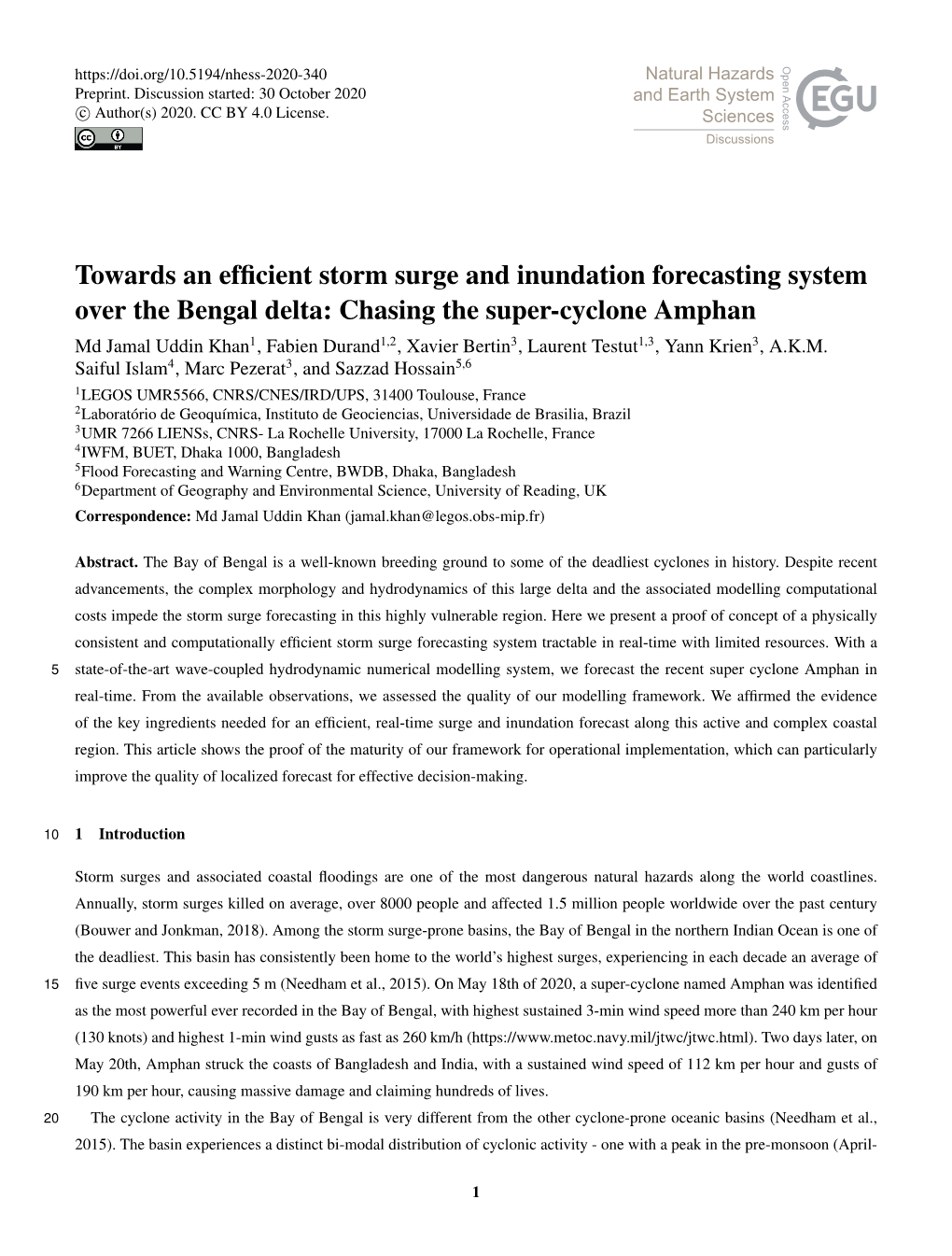 Towards an Efficient Storm Surge and Inundation Forecasting System Over