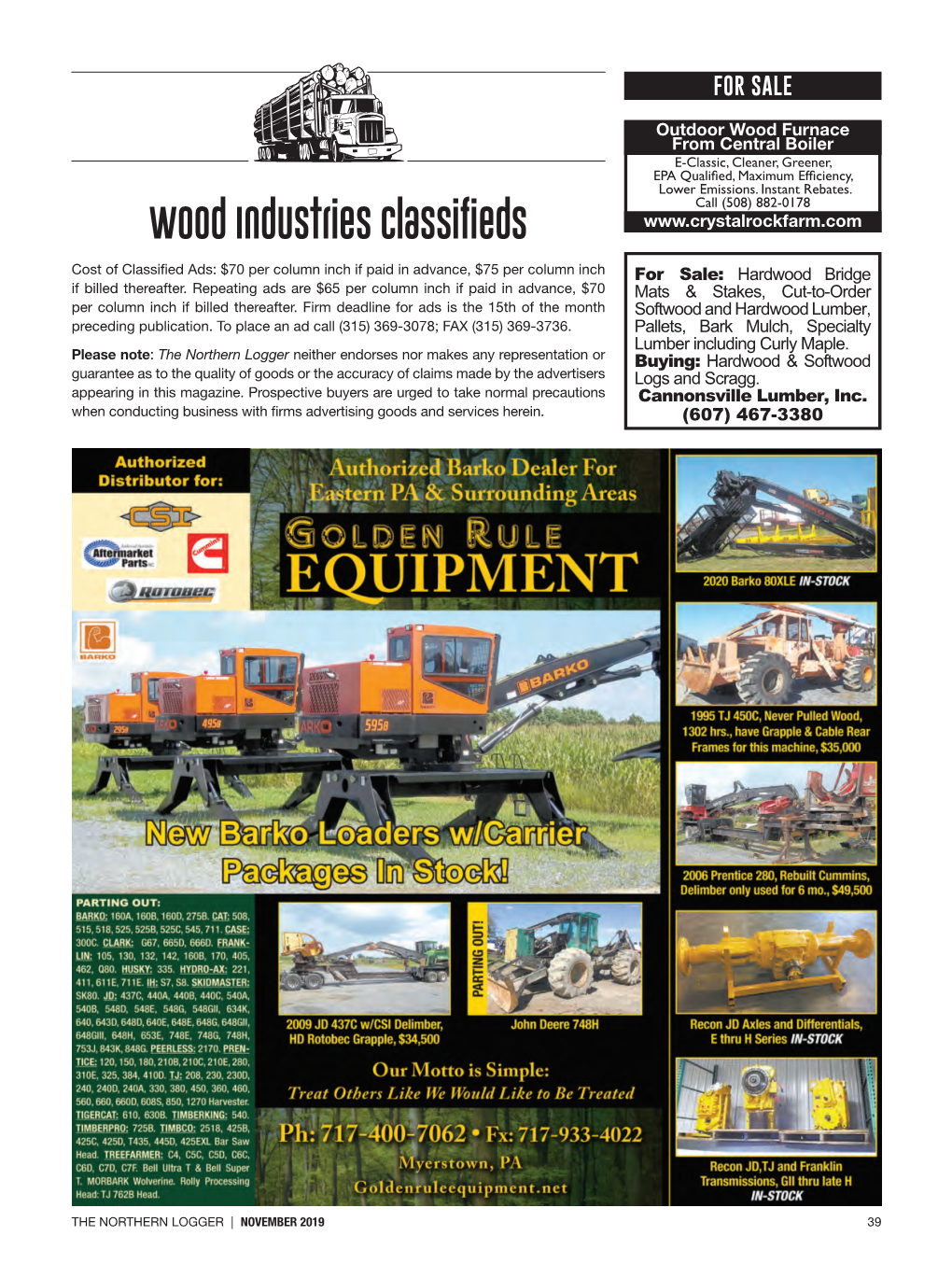 Wood Industries Classifieds