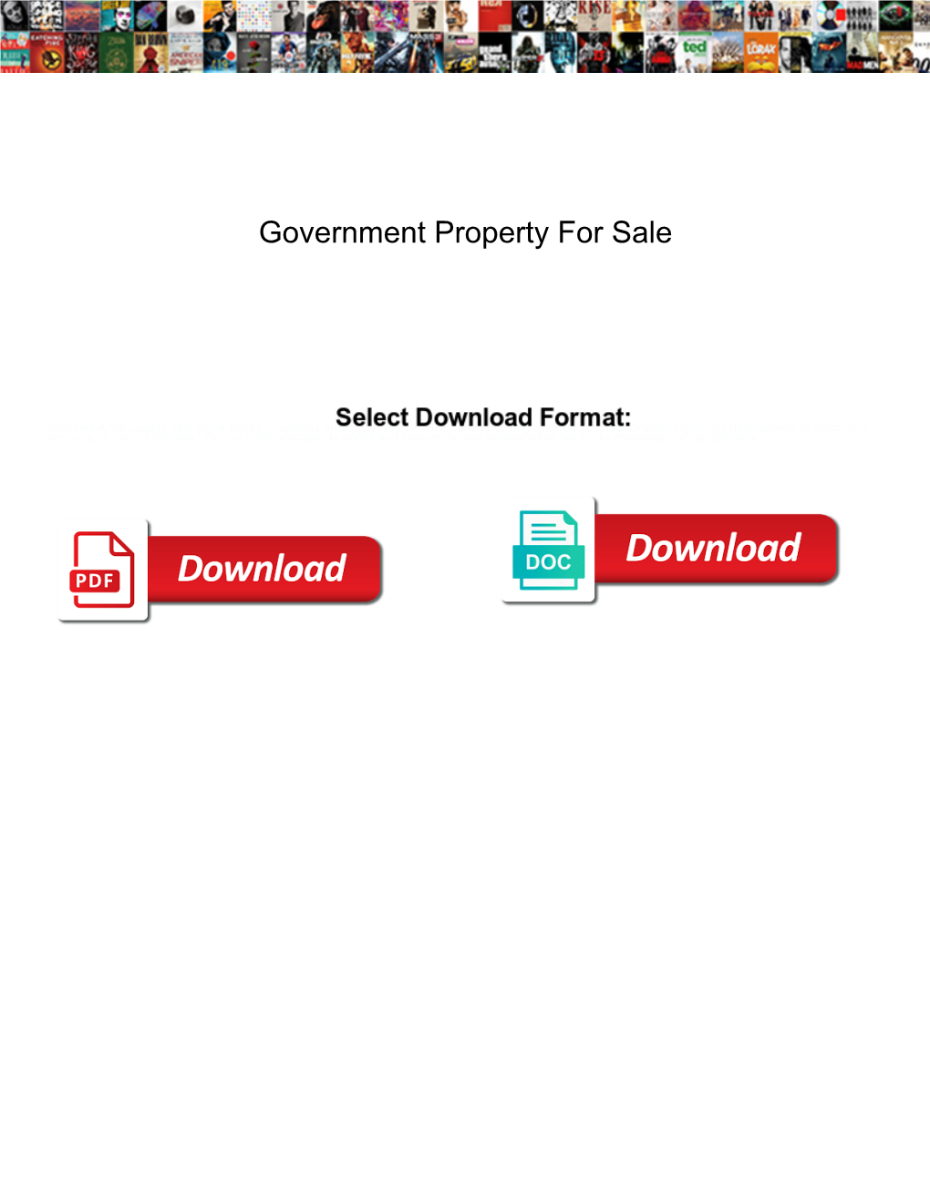 Government Property for Sale