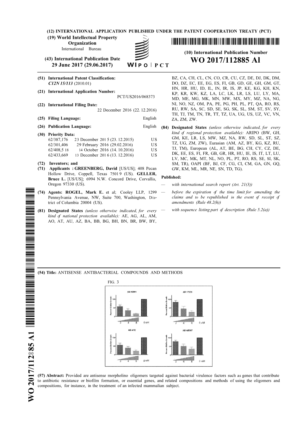 WO 2017/112885 Al 29 June 2017 (29.06.2017) P O P C T