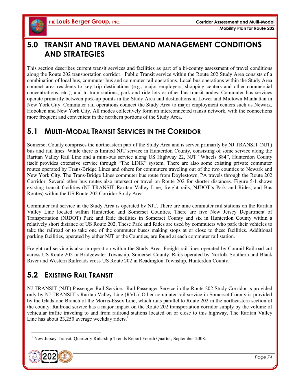 Route 202 Corridor Assessment and Multi