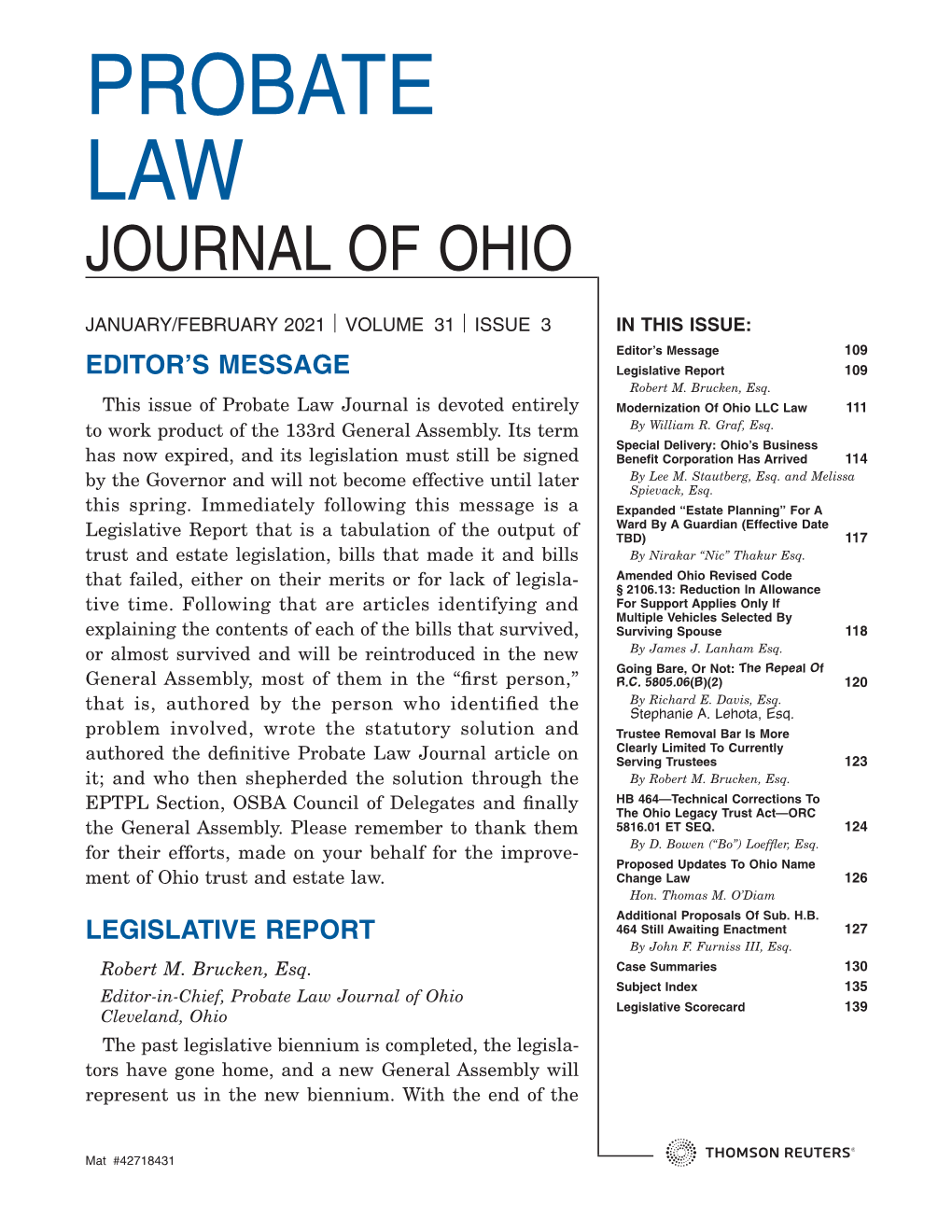 Amended Ohio Revised Code § 2106.13: Reduction in Allowance Tive Time