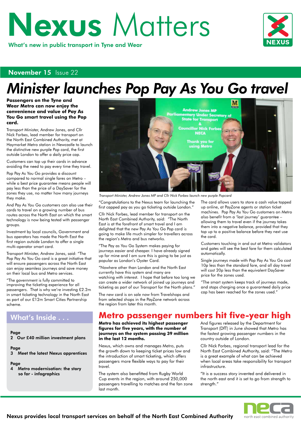 Minister Launches Pop Pay As You Go Travel