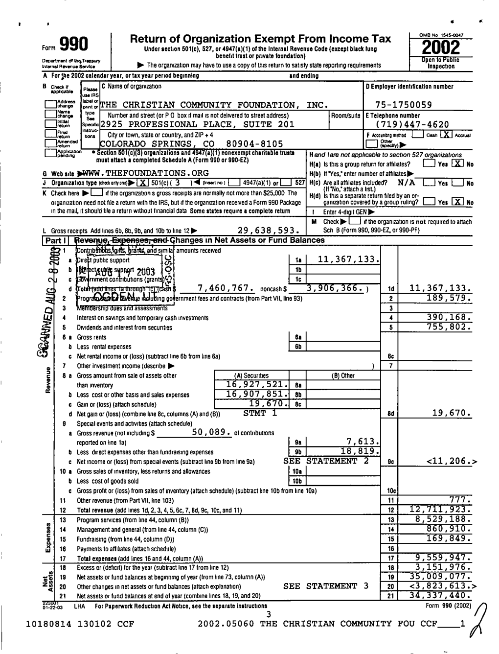 Return of Organization Exempt from Income