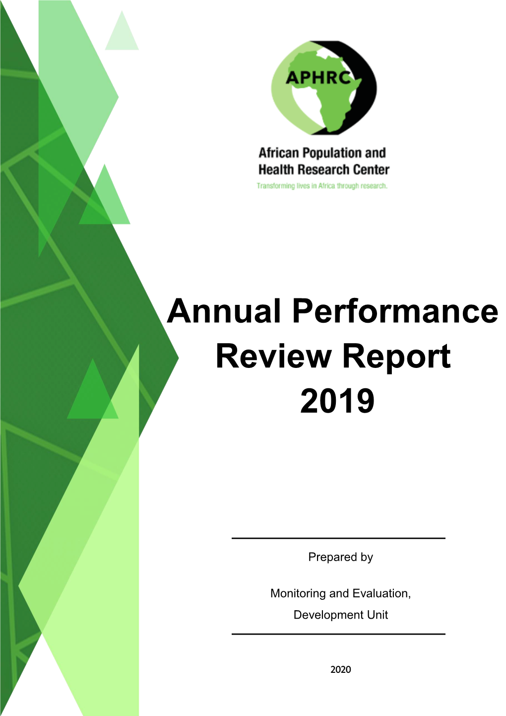 Annual Performance Review Report 2019