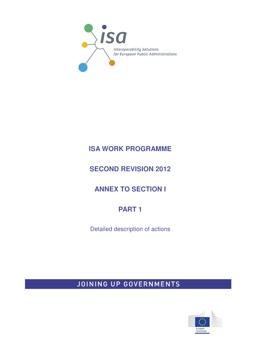 Isa Work Programme Second Revision 2012 Annex To