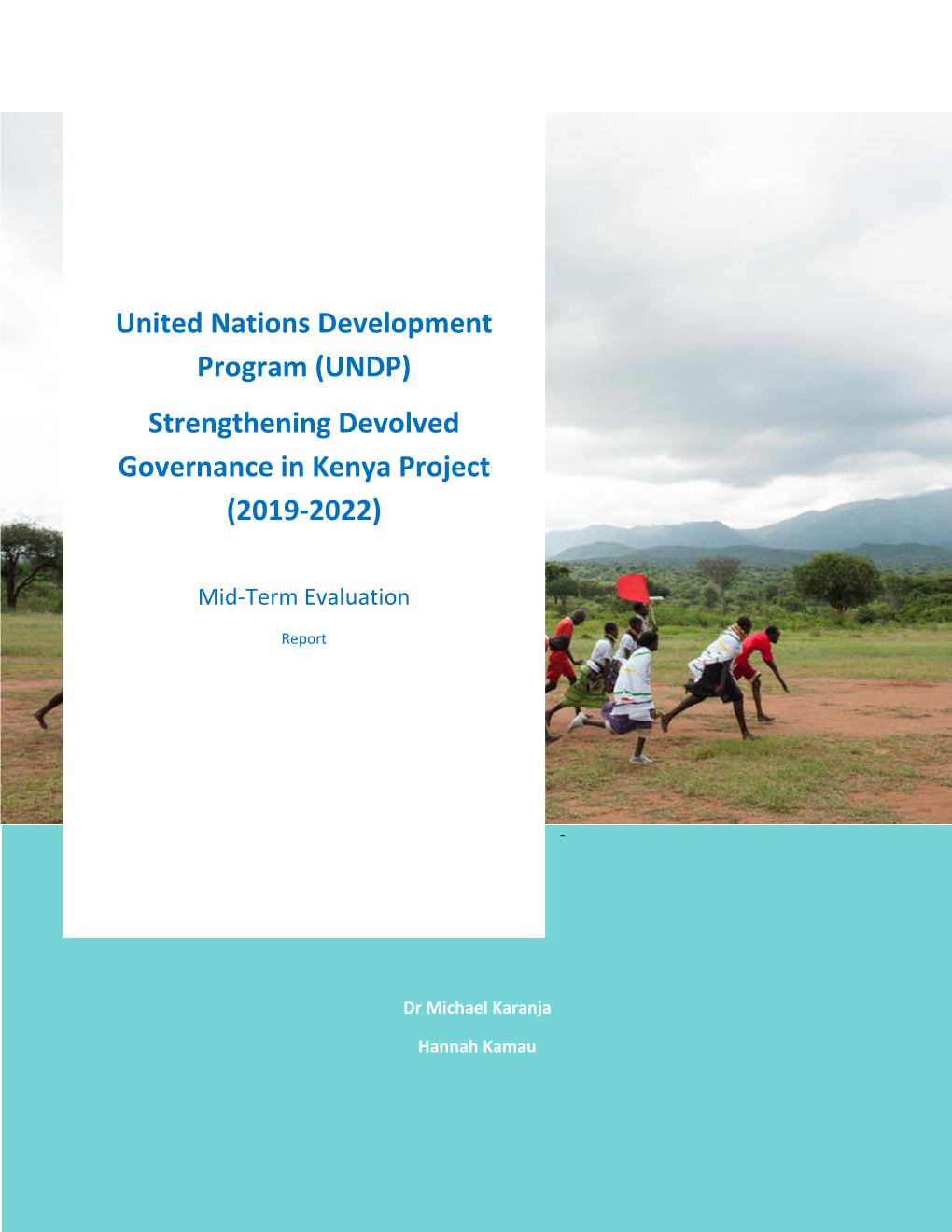 UNDP) Strengthening Devolved Governance in Kenya Project (2019-2022