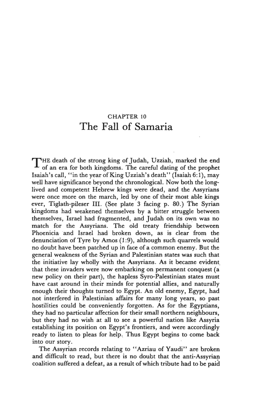 The Fall of Samaria