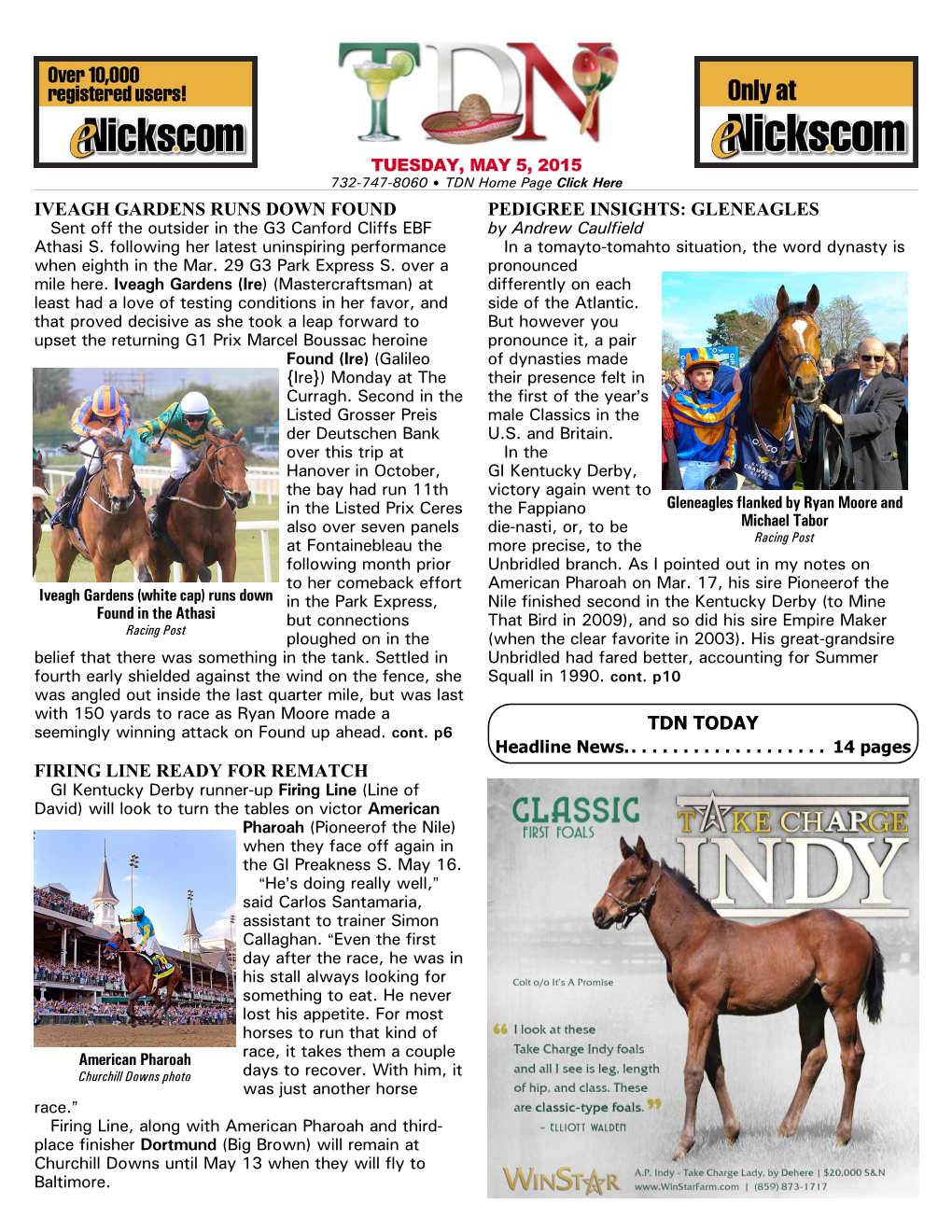 Gleneagles Tdn Today