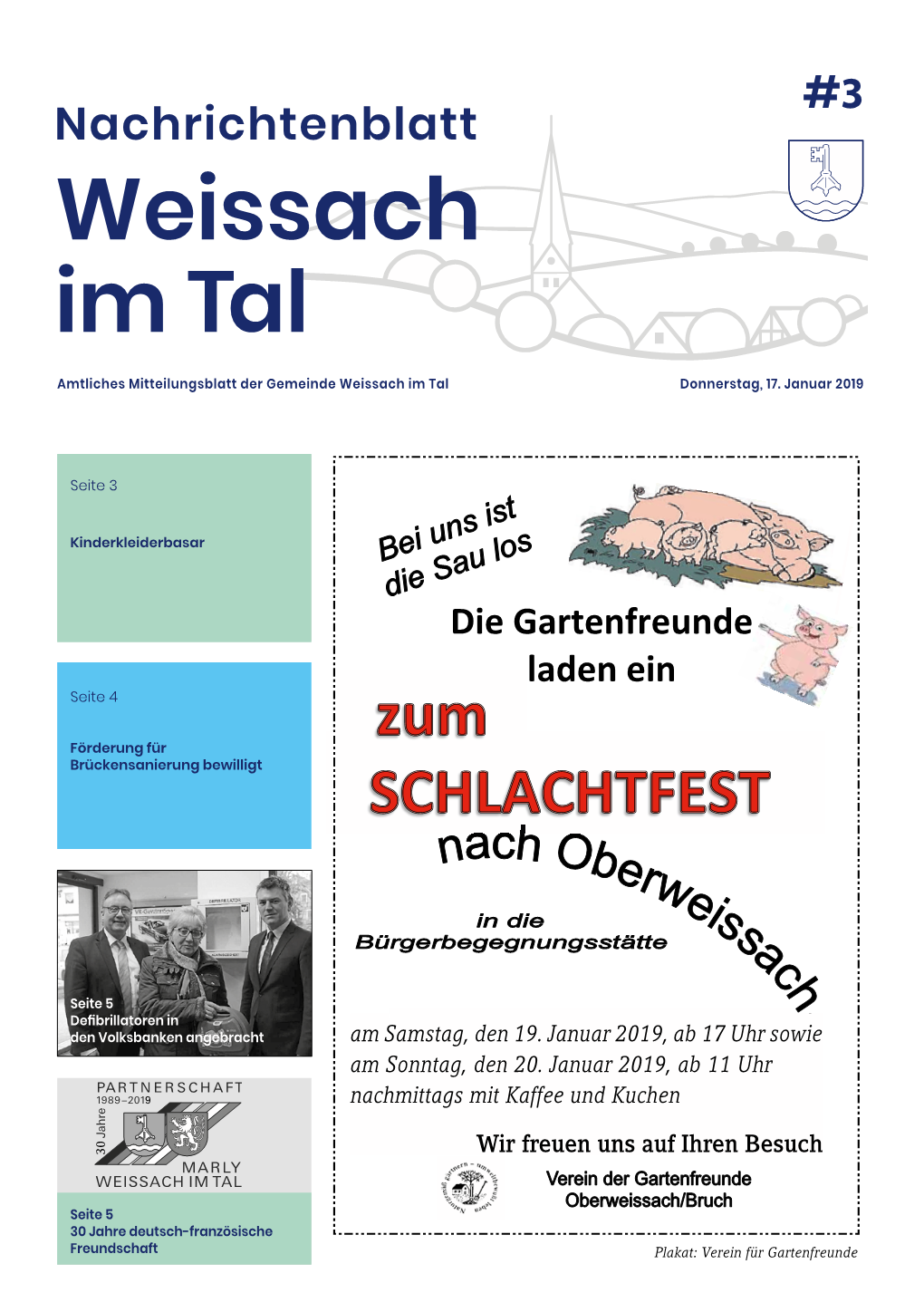 Weissach Im Tal Amtliches Mitteilungsblatt Der Gemeinde Weissach Im Tal Donnerstag, 17