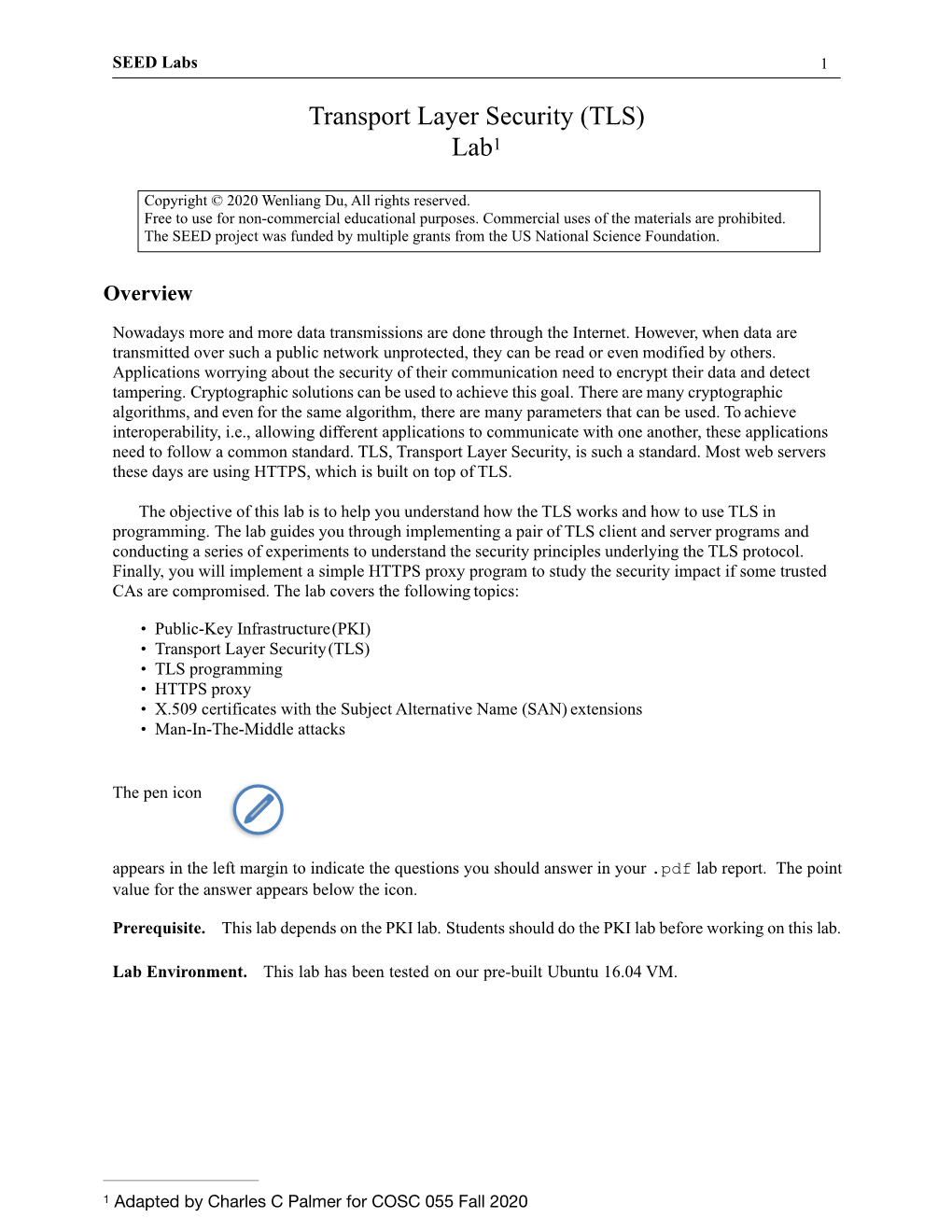 Transport Layer Security (TLS) Lab1