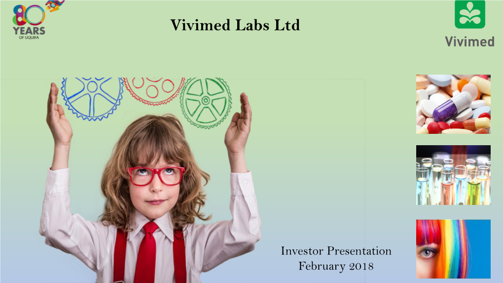 Vivimed Labs Ltd / Active Pharma Branded Specialty Ingredient Formulations Chemicals