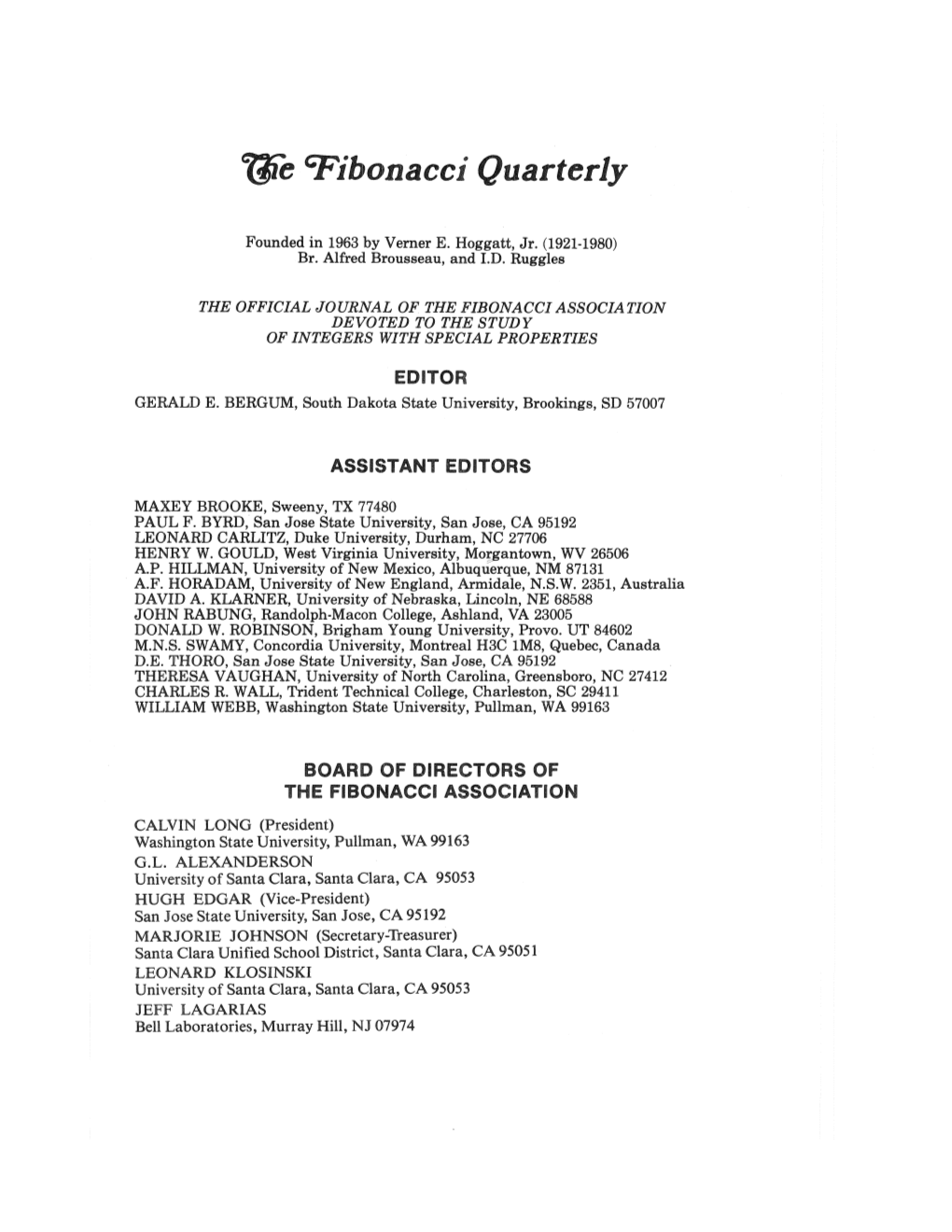 T3r? Fibonacci Quarterly