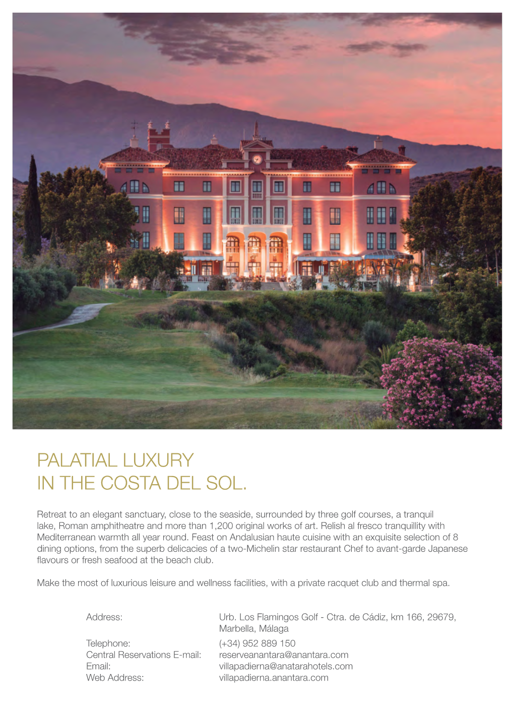 Palatial Luxury in the Costa Del Sol