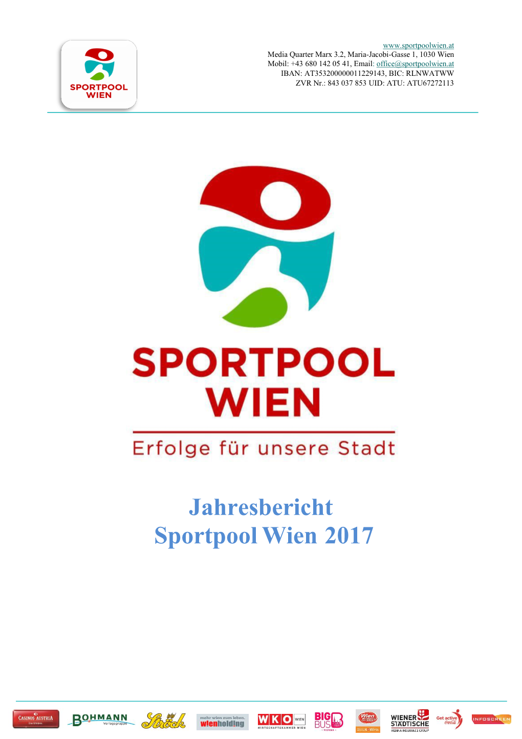 Jahresbericht Sportpool Wien 2017