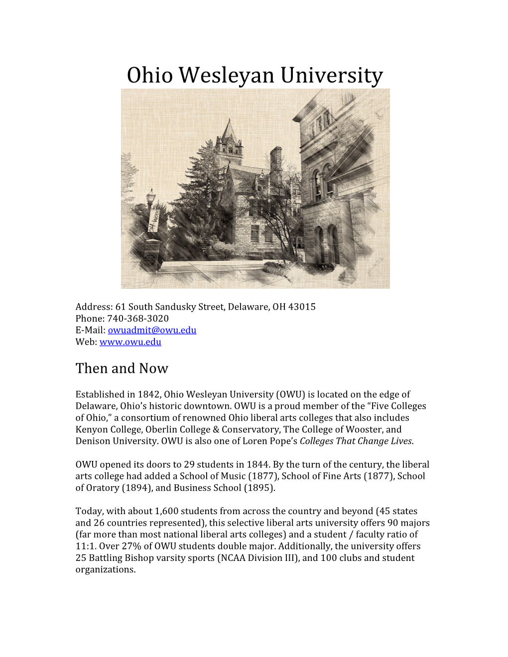 Ohio Wesleyan University