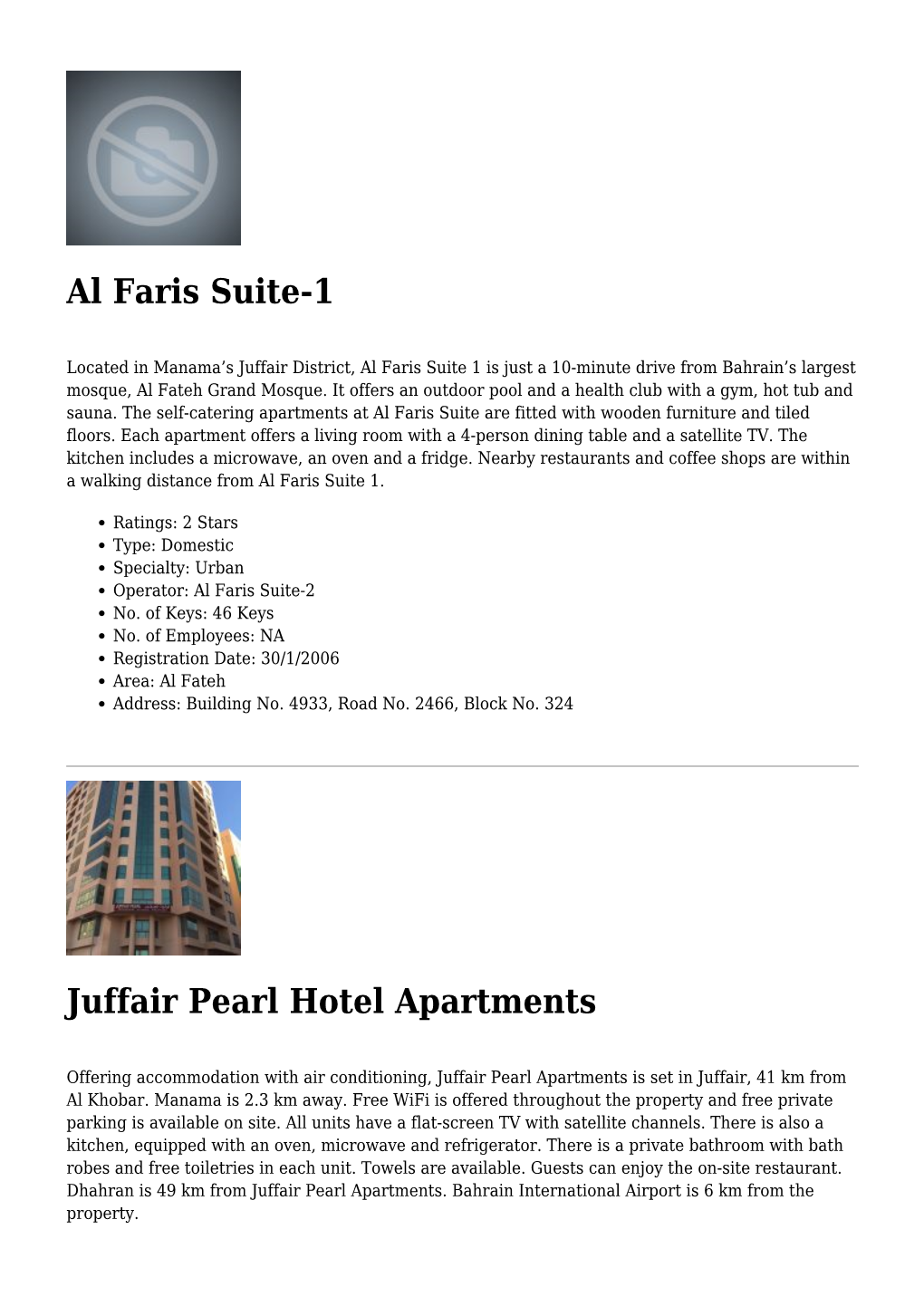 Al Faris Suite-1,Juffair Pearl Hotel Apartments,The Mirage Hotel,Safari
