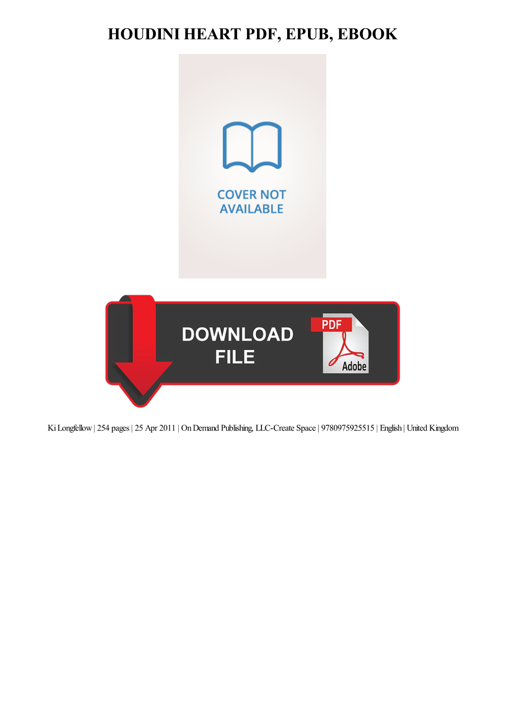 PDF Download Houdini Heart Kindle