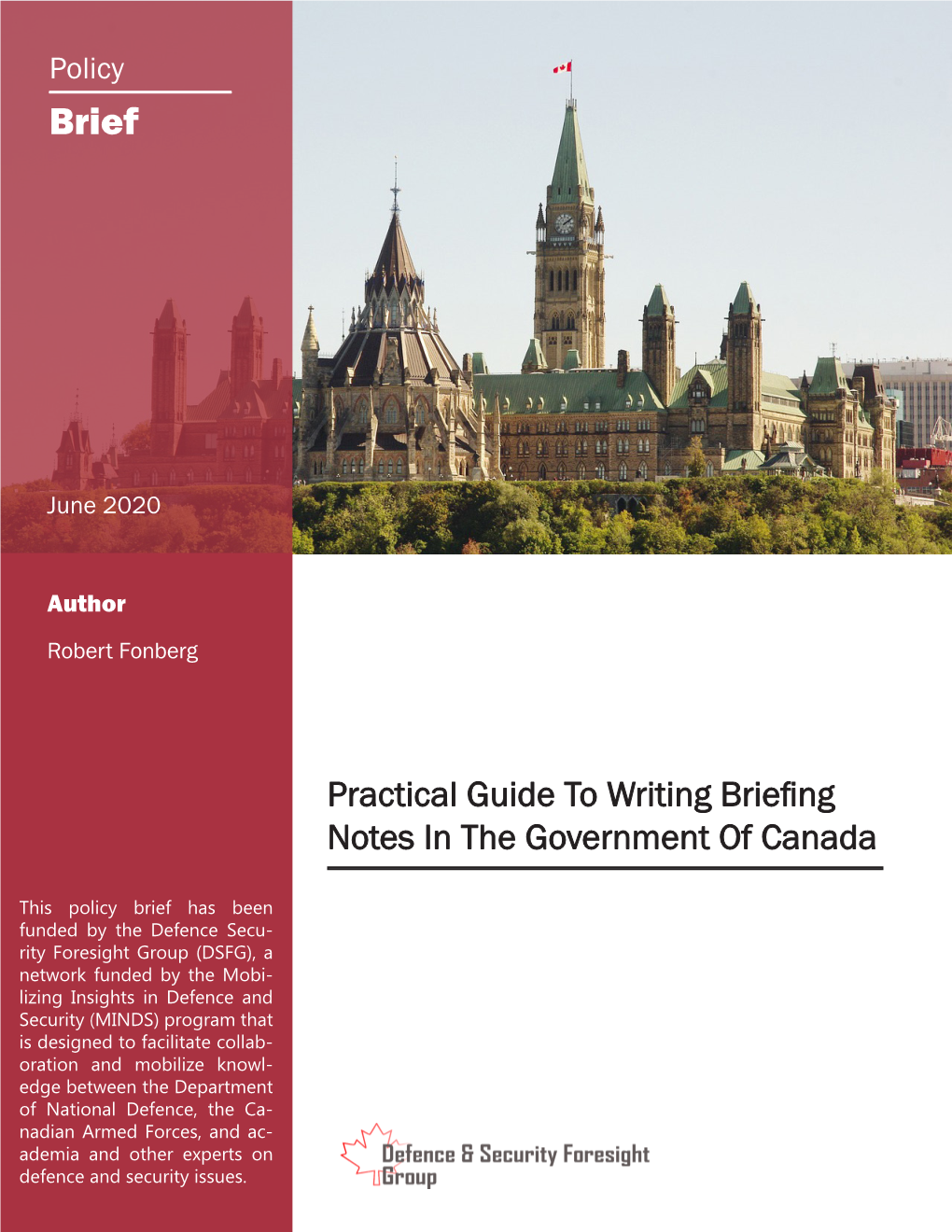 Practical Guide to Writing Briefing Notes in the Government of Canada