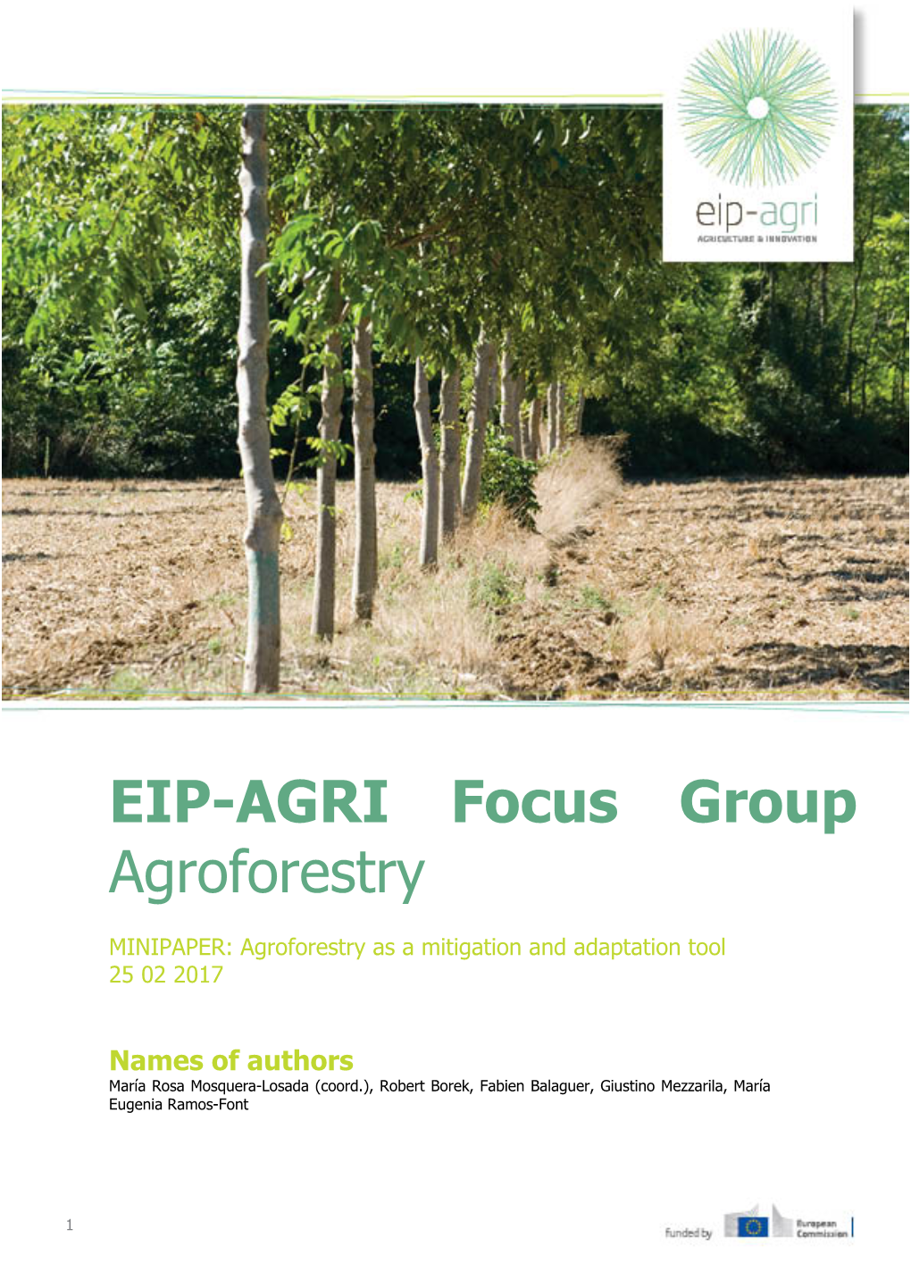 EIP-AGRI Focus Group Agroforestry