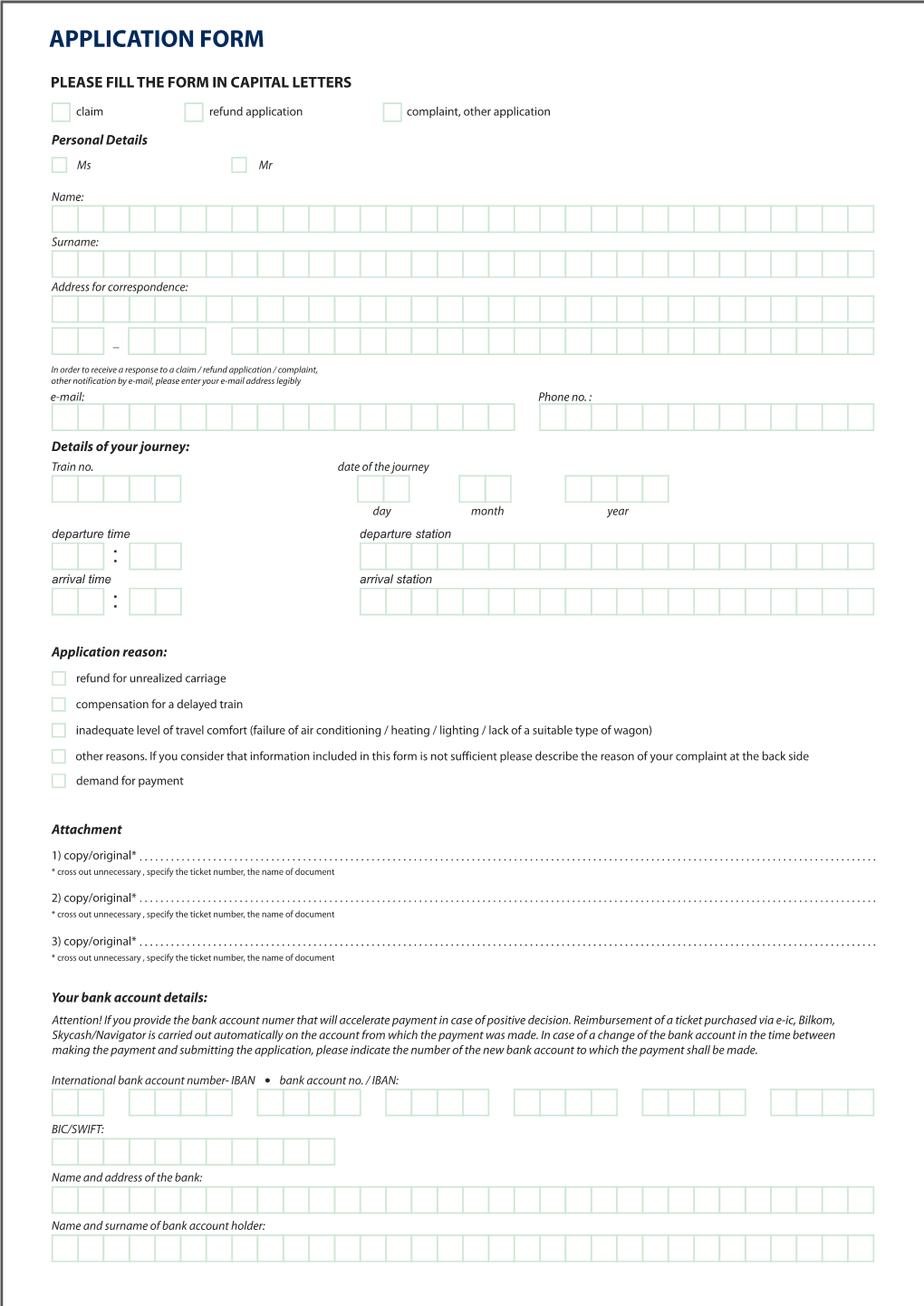 Application Form