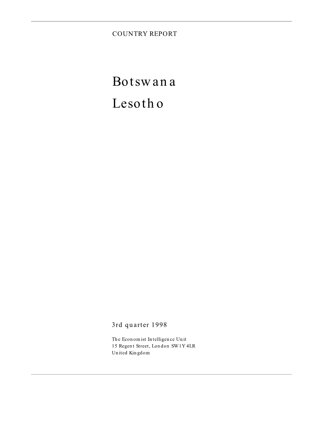 Botswana Lesotho