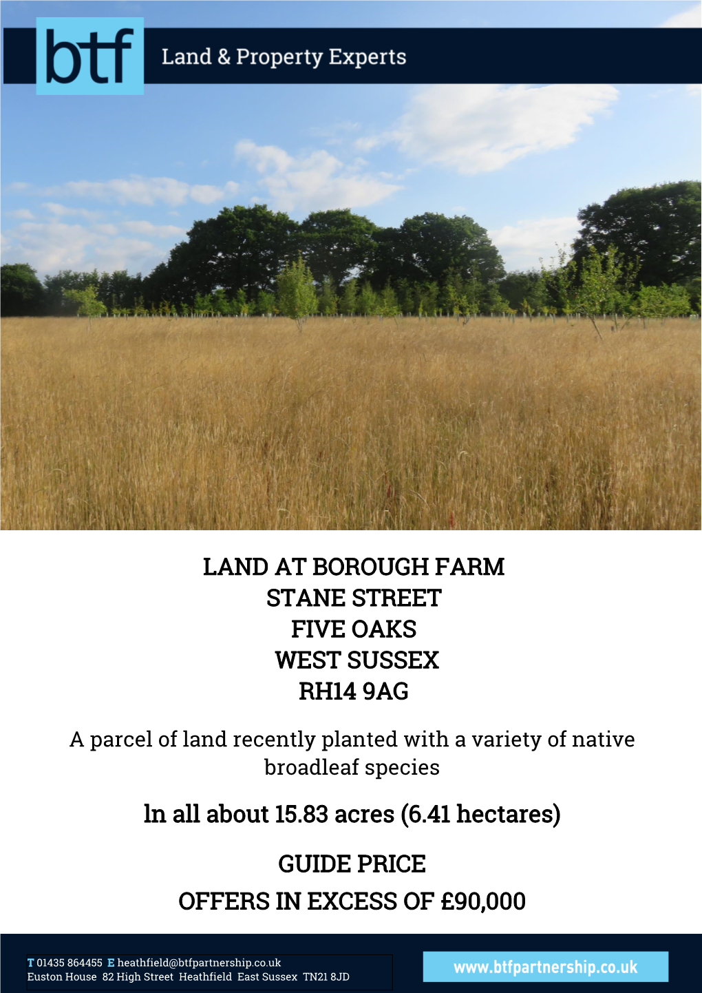 Land at Borough Farm Stane Street Five Oaks West Sussex Rh14 9Ag