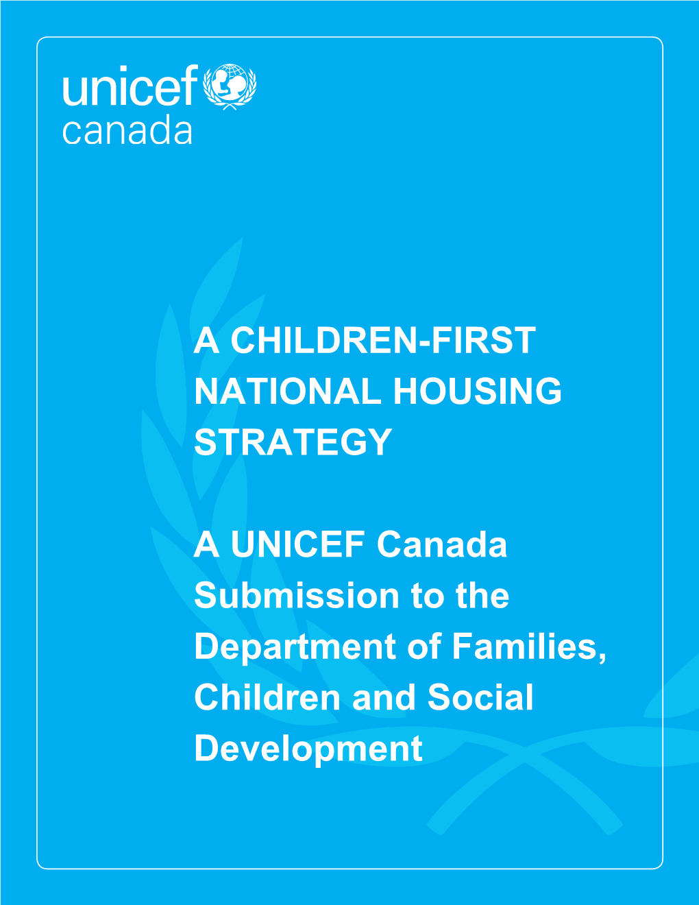 A Children-First National Housing Strategy