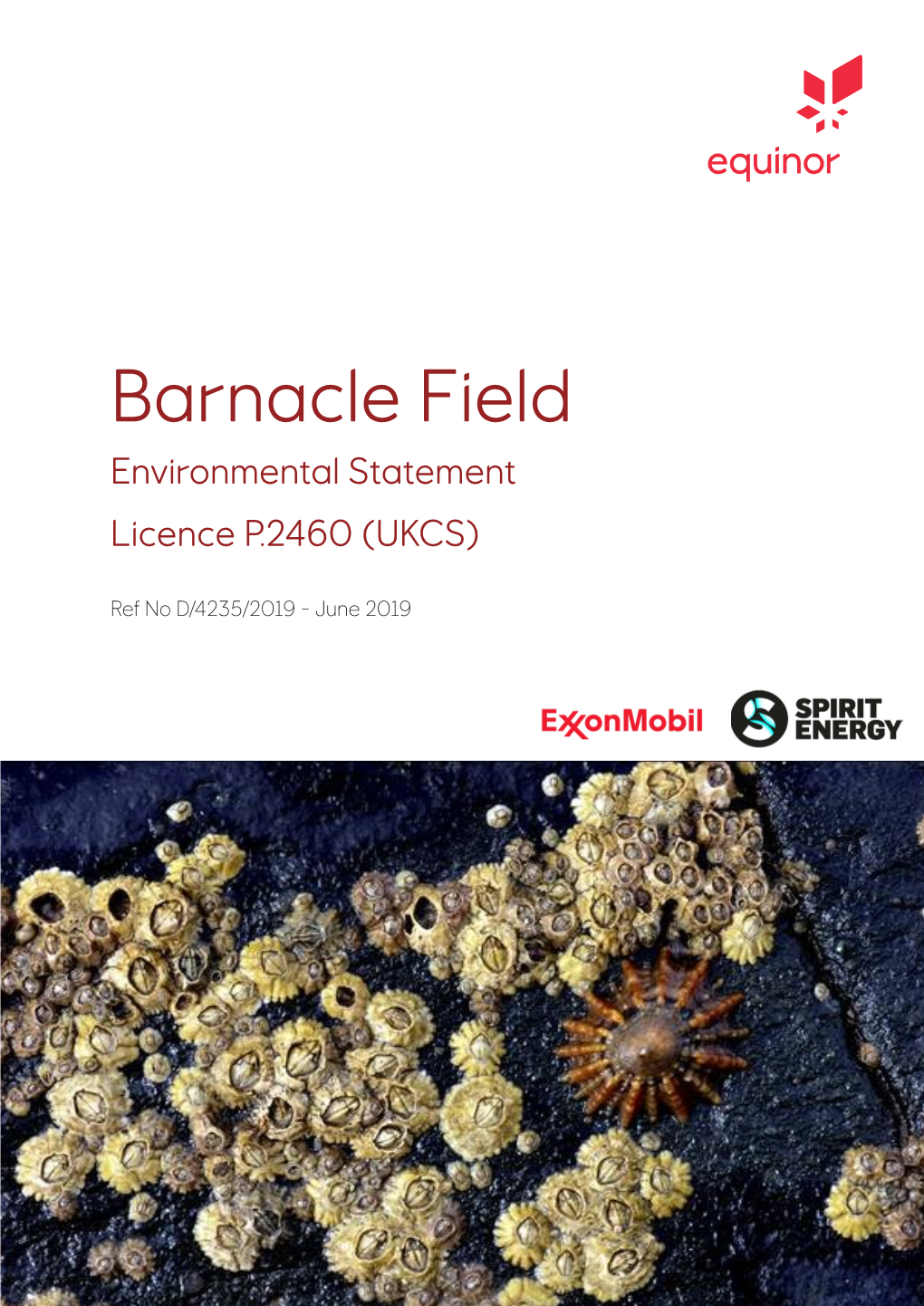 Barnacle Field Environmental Statement Licence P.2460 (UKCS)