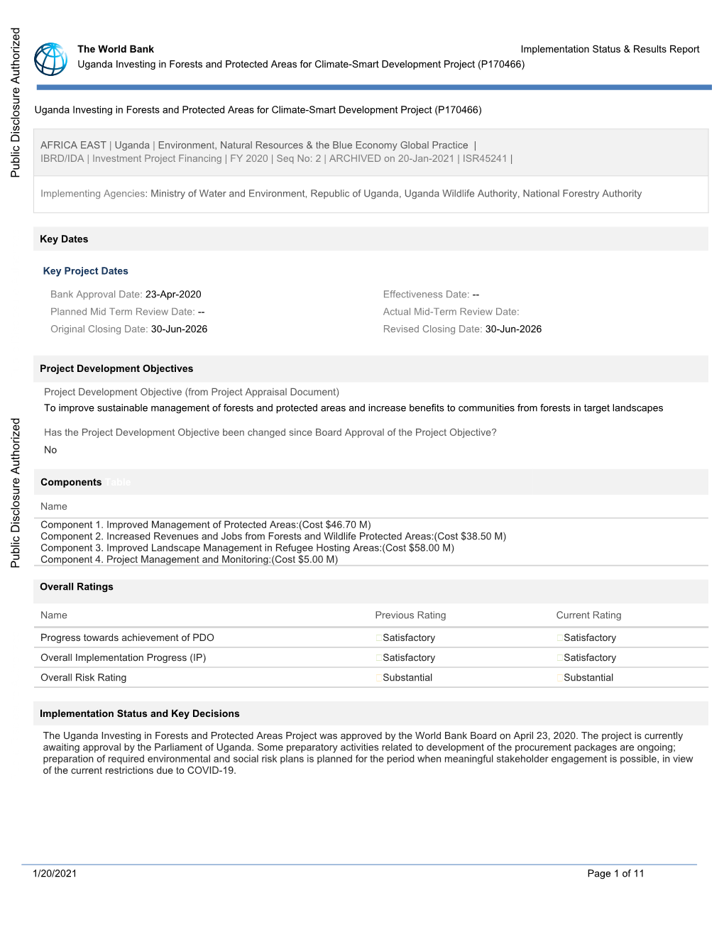 World Bank Document