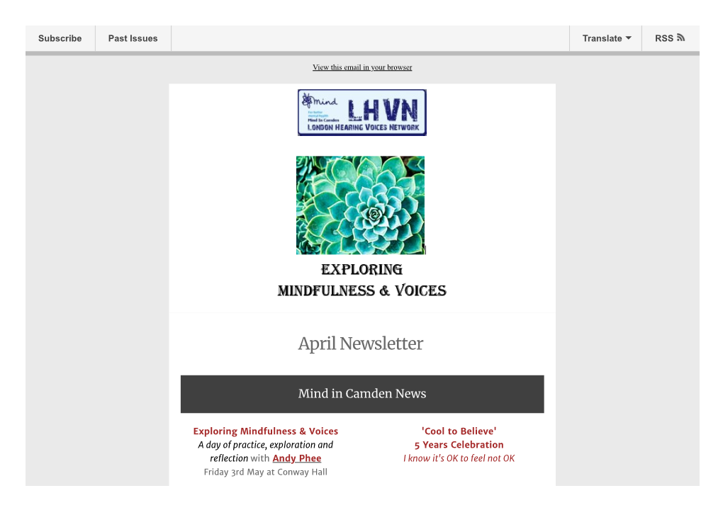 April Newsletter