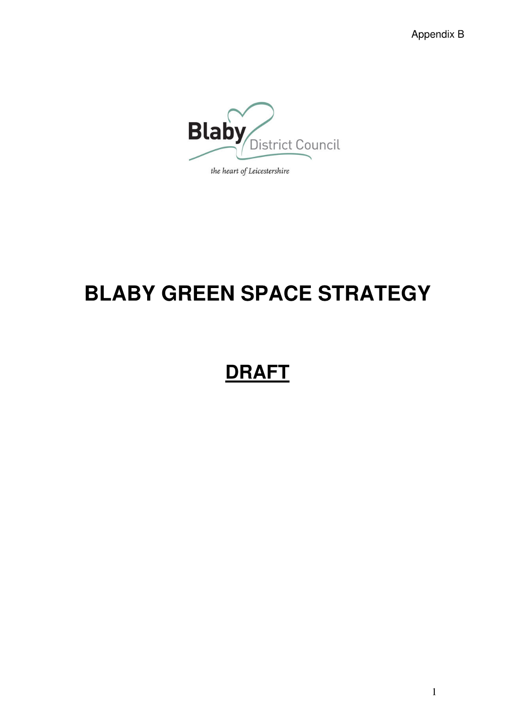 Blaby Green Space Strategy
