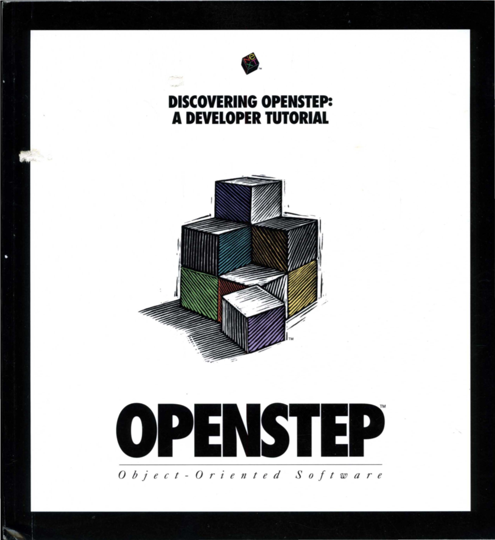 Discovering Openstep: a Developer Tutorial