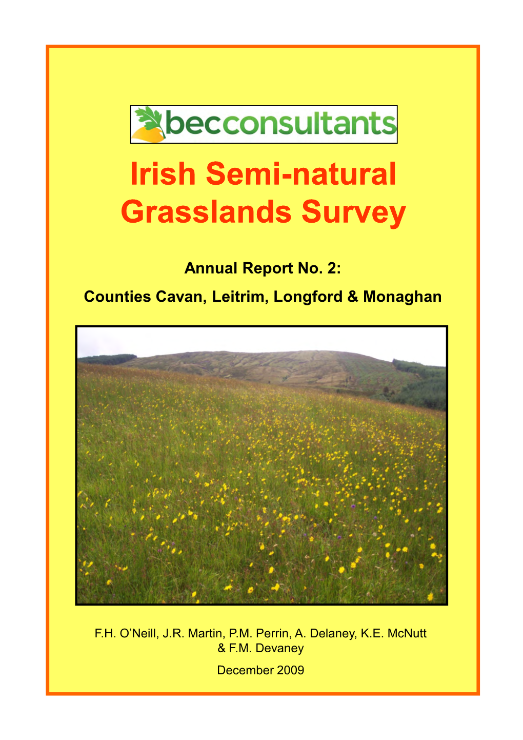 Irish Semi Irish Semi-Natural Natural Grasslands Survey