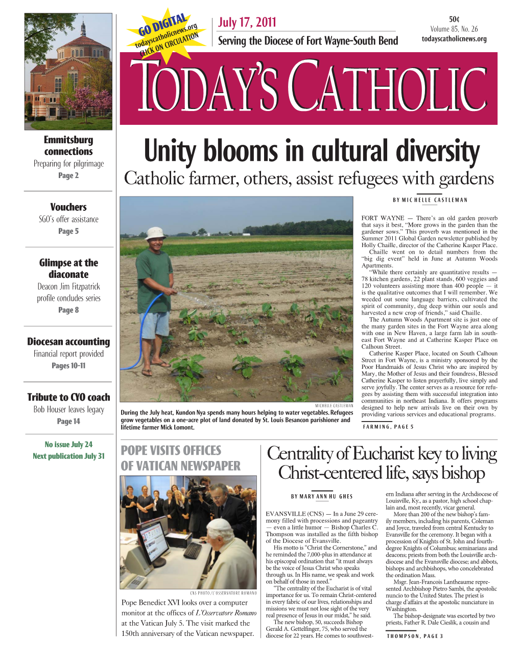Unity Blooms in Cultural Diversity Page 2 Catholic Farmer, Others, Assist Refugees with Gardens