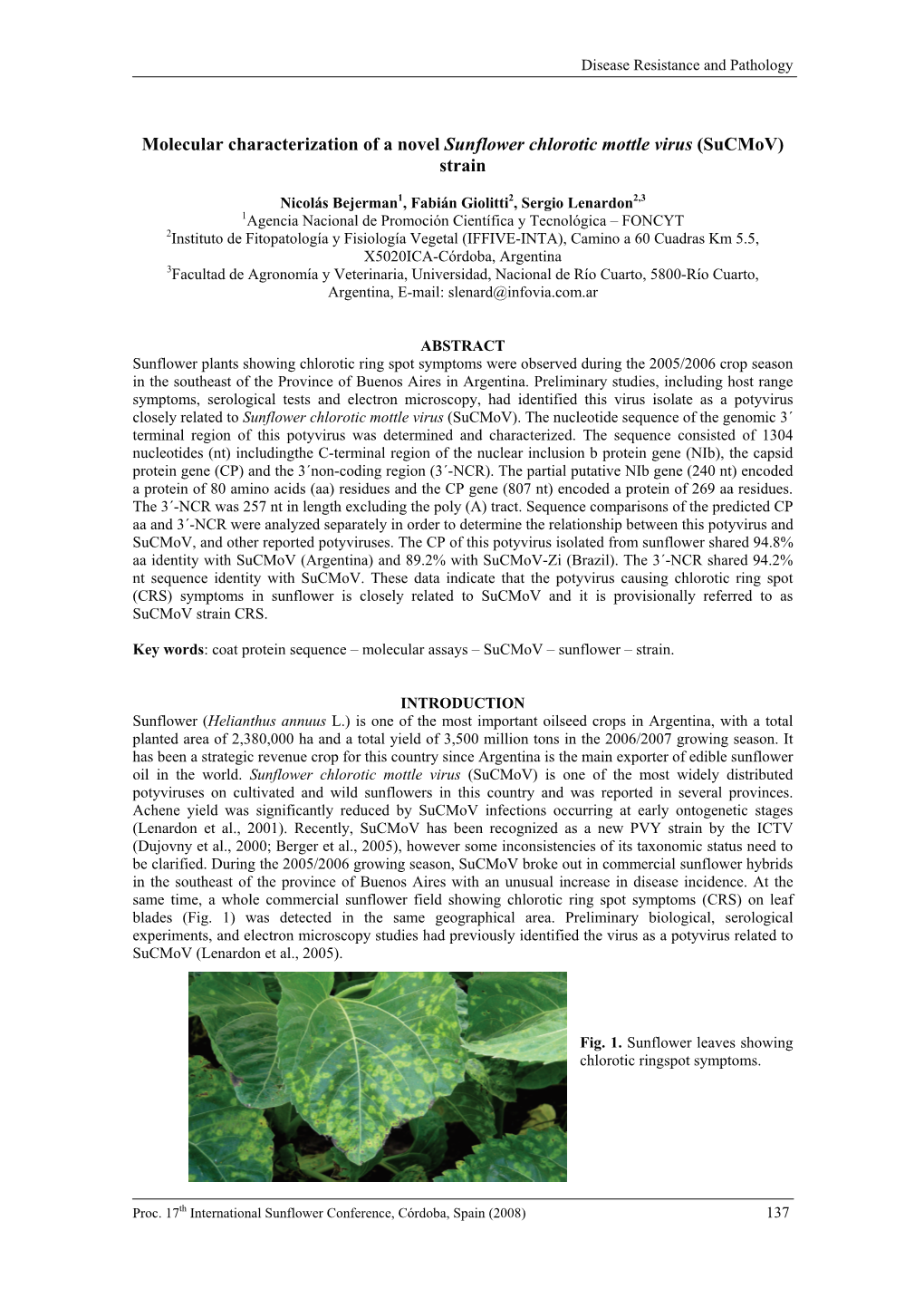 Phomopsis Control in Sunflower Using Products of Biogenic Origin