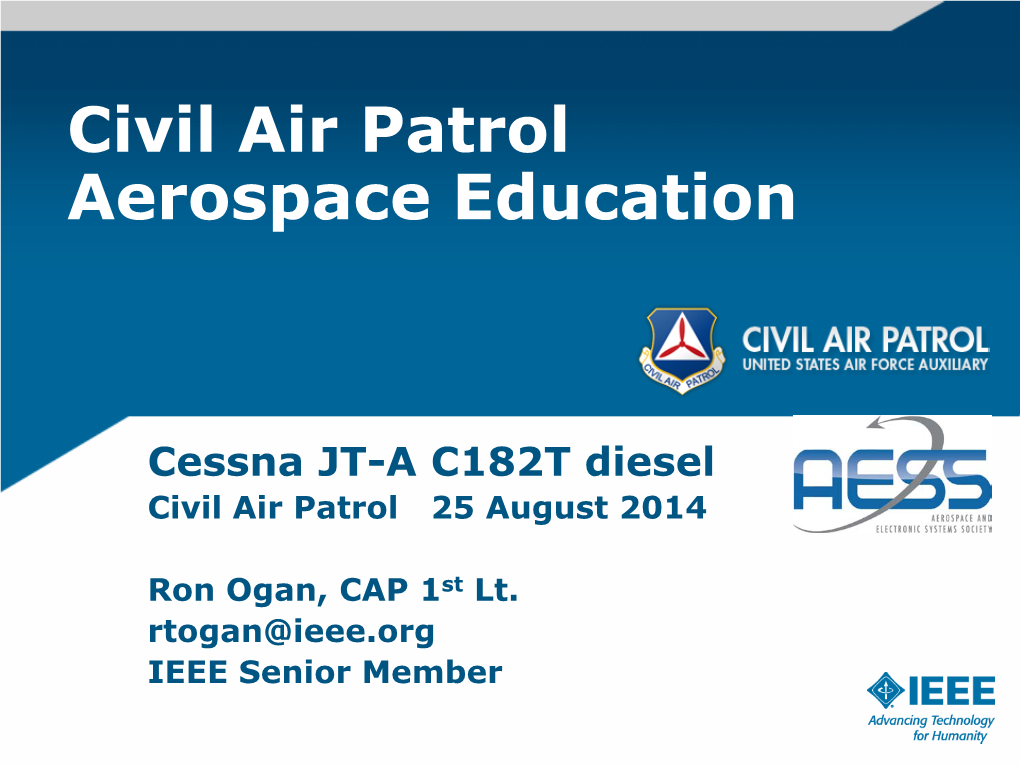 Cessna JT-A C182T Diesel Civil Air Patrol 25 August 2014