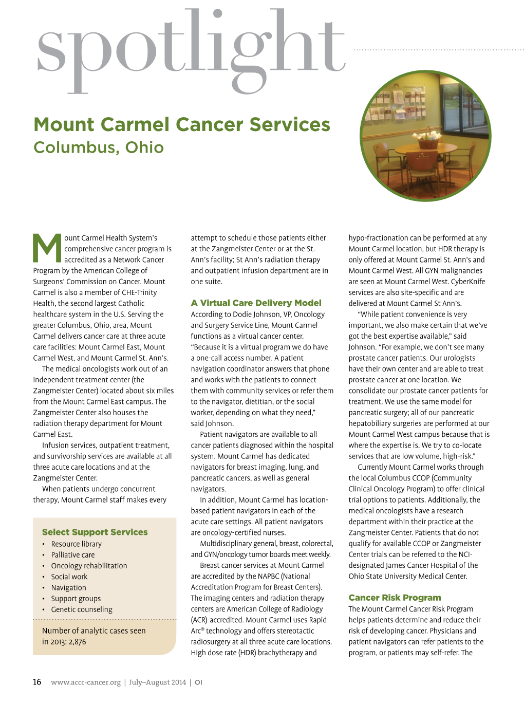 Mount Carmel Cancer Services Columbus, Ohio