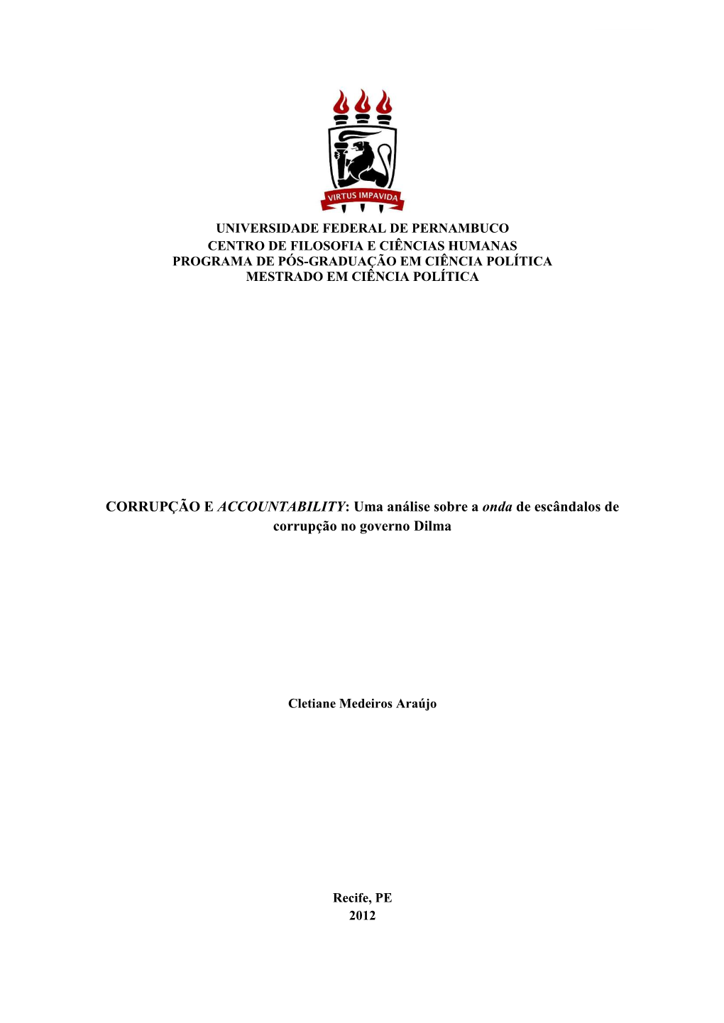 1 Corrupção E Accountability