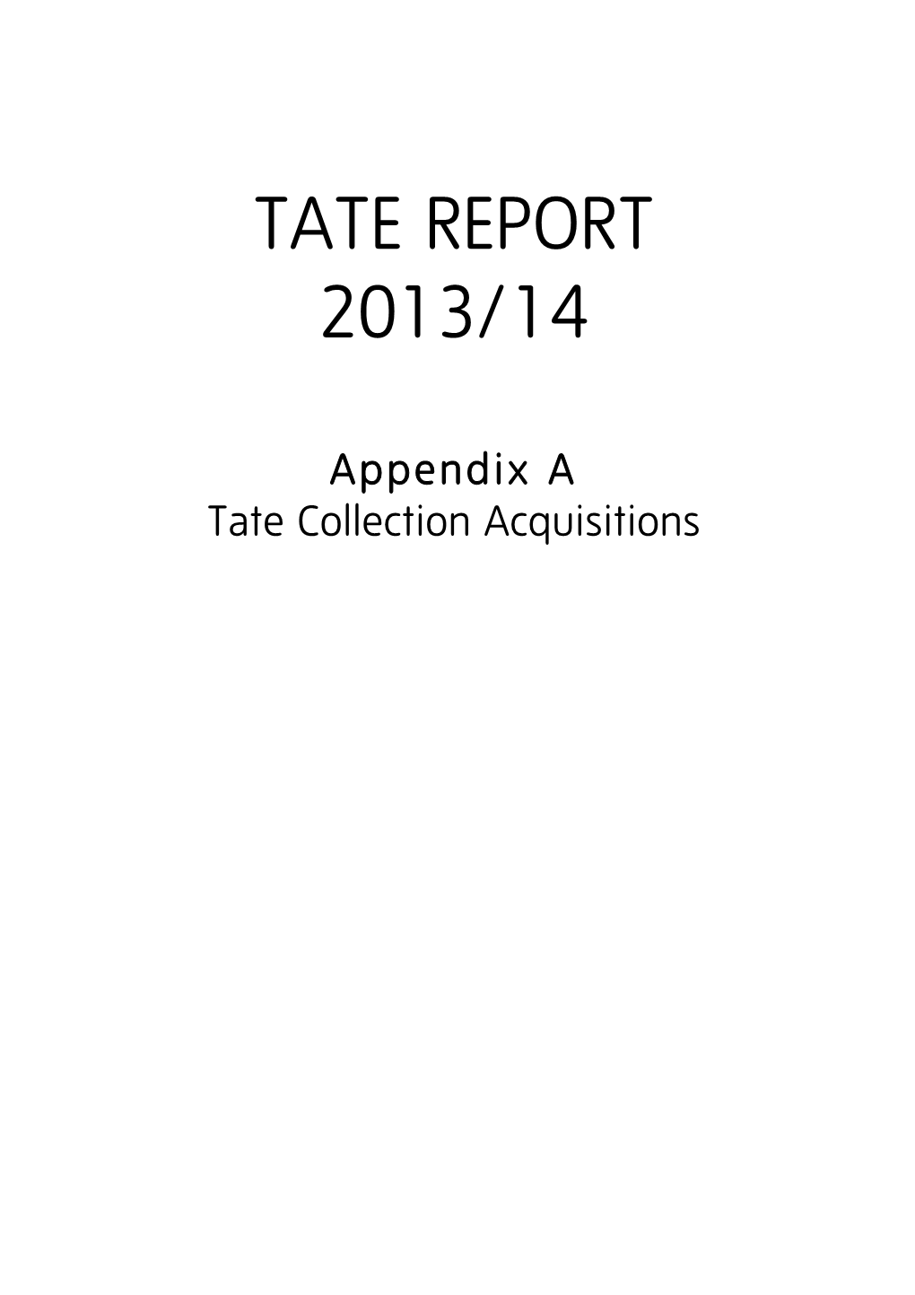 Tate Report 2013/14