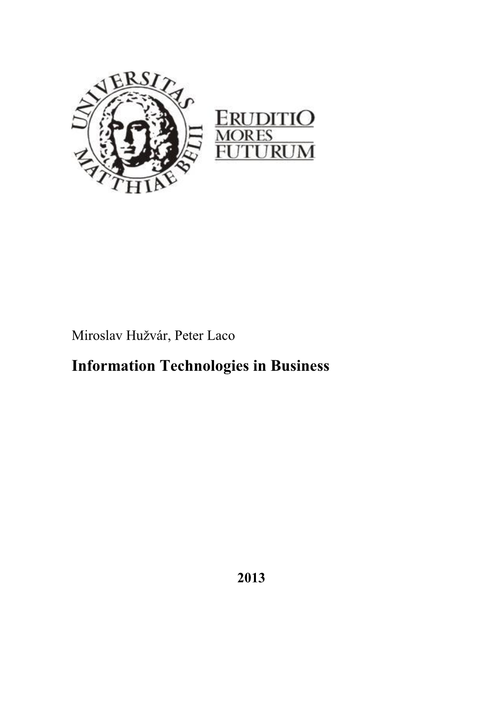 Information Technologies in Business