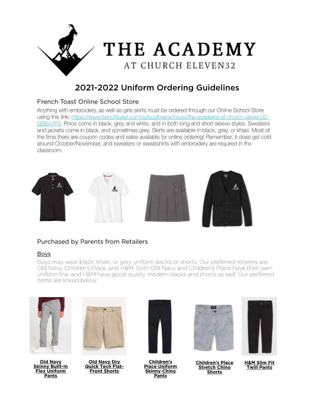 2021-2022 Uniform Guidelines