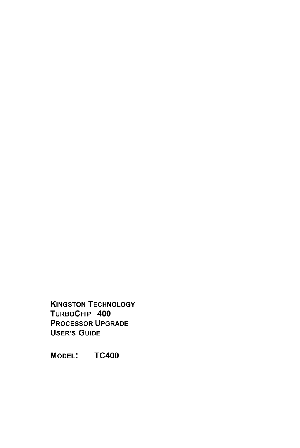 Kingston Technology Turbochip Processor