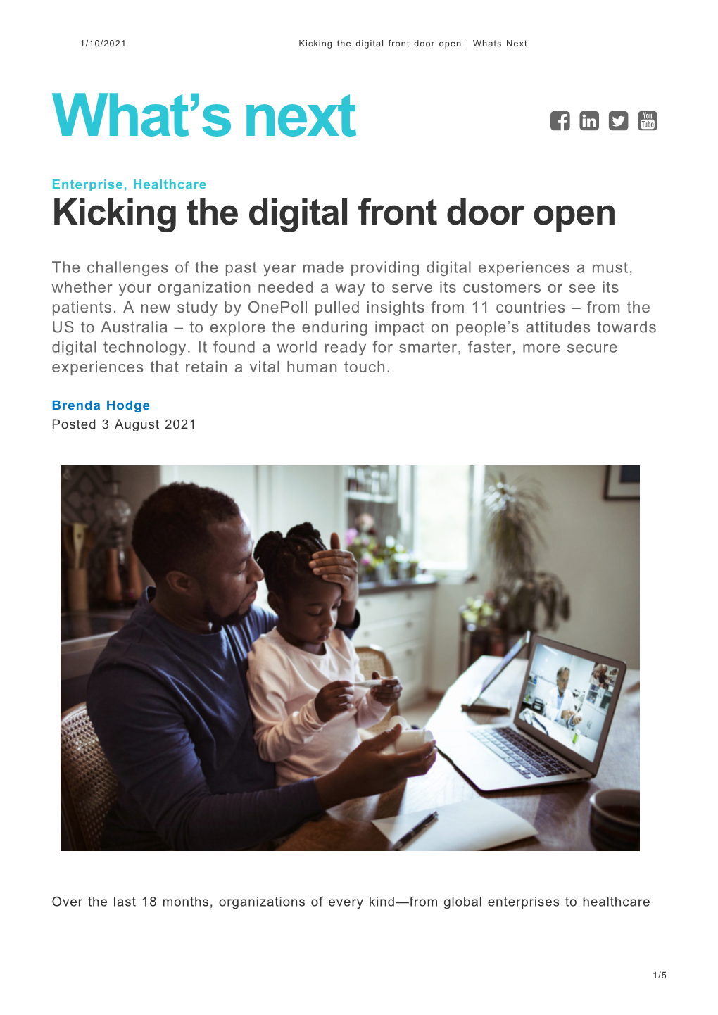 Kicking the Digital Front Door Open | Whats Next