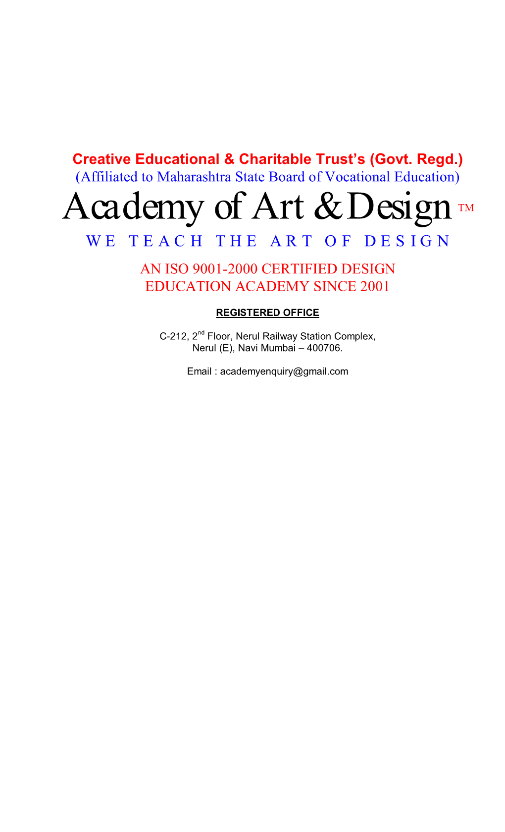 Academy of Art & Designtm