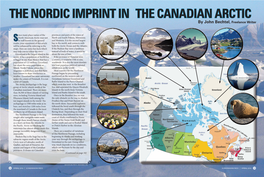 THE NORDIC IMPRINT in the CANADIAN ARCTIC by John Bechtel, Freelance Writer