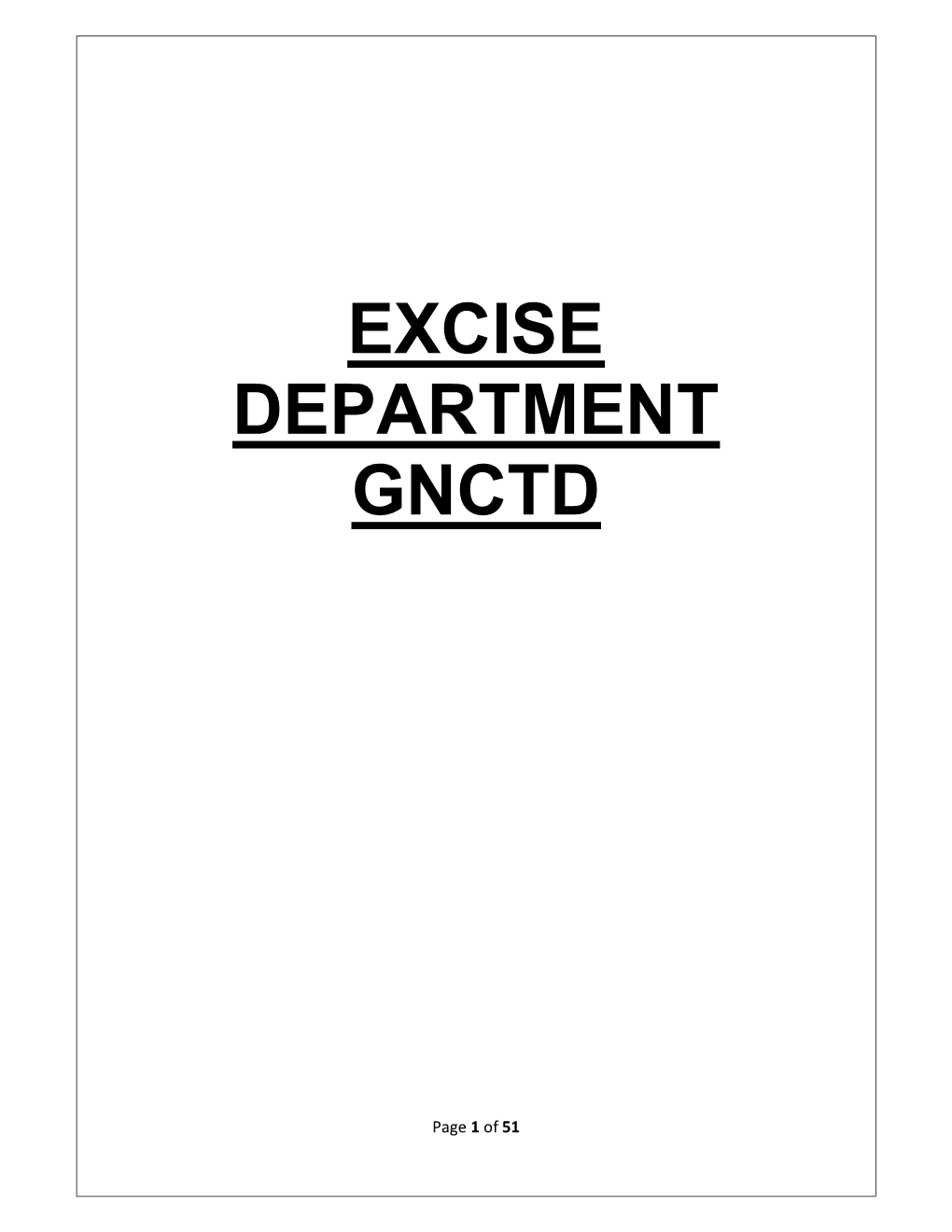 Excise Department Gnctd
