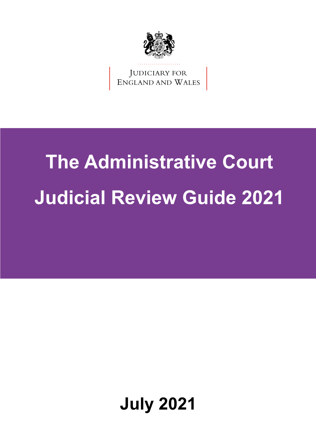 The Administrative Court Judicial Review Guide 2020