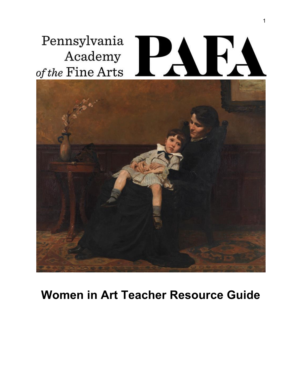 Women in Art Teacher Resource Guide