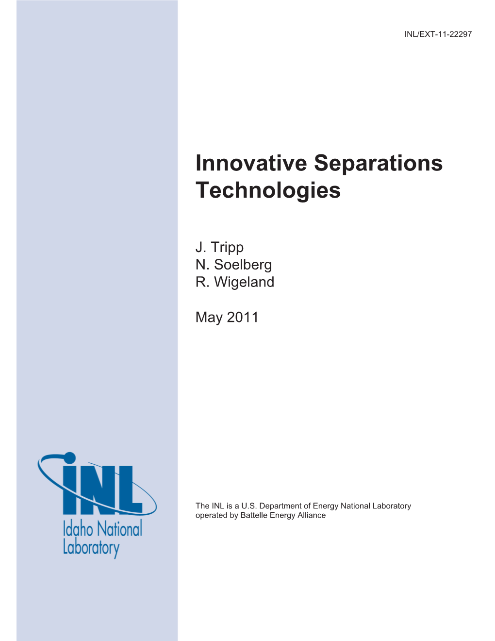 Innovative Separations Technologies